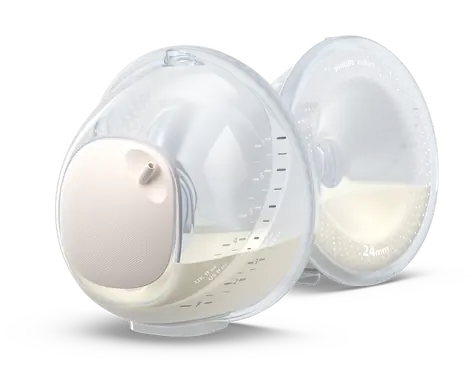 Philips AVENT SCF439/01 priehľadná / Zberné nádobky Hands-Free / dvojité / PP/silikón