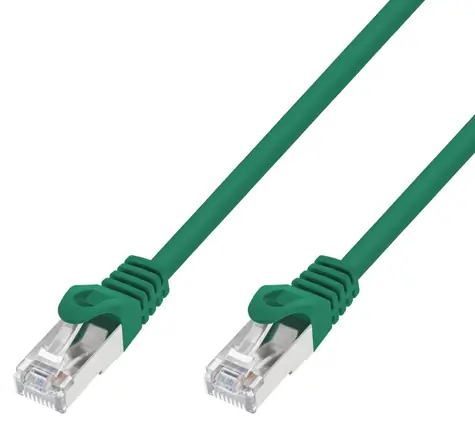 Extralink CAT7 S/FTP zelená / Patch kábel / 5 m / RJ-45 / tienený
