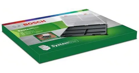 BOSCH SystemBox 1600A019CG / Veko s organizérom / PP plast / 321 x 261 x 22 mm