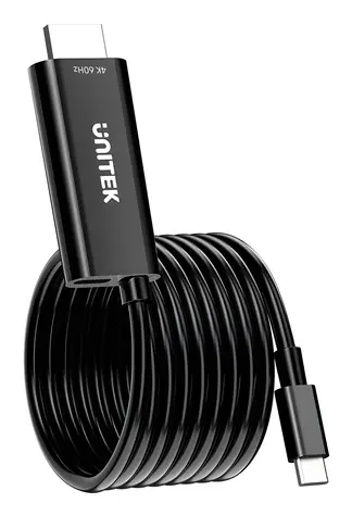 Unitek V1439ABK01 čierna / Adaptér USB-C na HDMI / 4K (3840×2160) / HDR10+ / USB PD