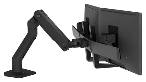 Ergotron HX Desk Dual Monitor Arm čierna / Stolné rameno pre 2 monitory / Do 32 "/ Výškovo nastaviteľné až 292 mm