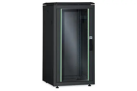 Digitus Unique 42U čierna / Rozvádzač / 2053x800x1000 mm / Sklenené dvere / Nosnosť 800 kg / IP20
