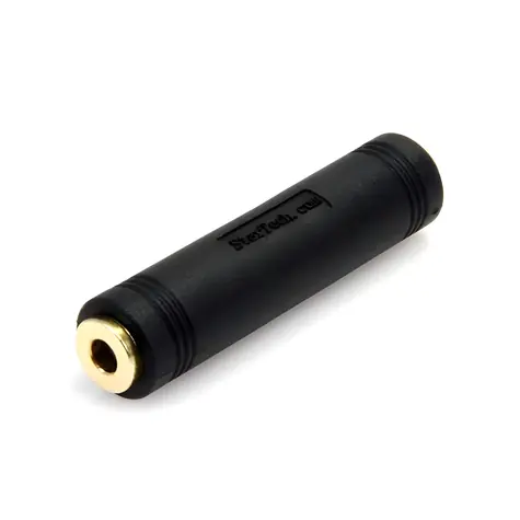 StarTech spojka Jack 3,5 mm F/F čierna / Audio redukcia / 3,5 mm jack (F) - 3,5 mm jack (F)