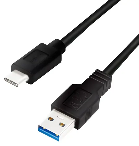 LogiLink USB-A na USB-C čierna / Kábel USB 3.2 Gen1 / 3 m / 5 Gbit/s