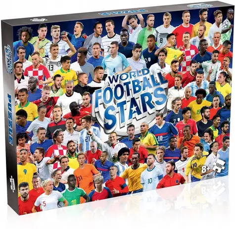 WINNING MOVES Puzzle WORLD Football Stars / 1000 dielikov