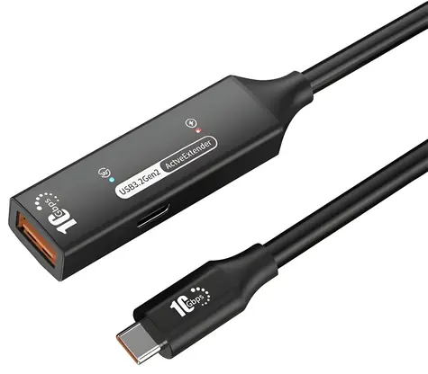 PremiumCord USB 3.2 repeater predlžovací kábel USB-C F/M / Predlžovací kábel / 10 Gbps / 5 m