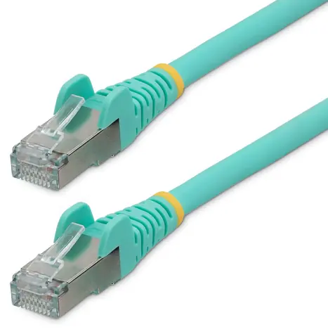 StarTech CAT6a U/UTP LSZH tyrkysová / Sieťový kábel / 1 m / RJ-45 / 10GbE / PoE++ 100W