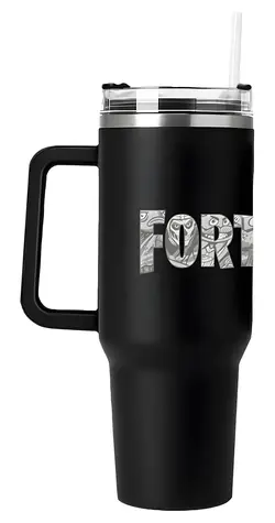 CYP BRAND Cestovný hrnček so slamkou Fortnite Where we droppin´? / 400 ml / S rukoväťou