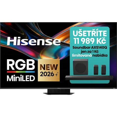 85" Hisense 85UR9S sivá / TV / DLED / 4K UHD / HDR10+ / VIDAA / WiFi 6 / Bluetooth