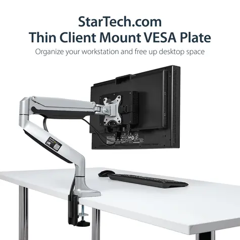 StarTech Držiak pre Mini PC a Thin Client / Držiak / VESA / nastaviteľný 1,8-7,1 cm / pod stôl