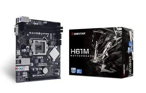 Biostar H61MHV3 / Základná doska / Intel H61 / DDR3 / SATA II / USB 2.0 / GLAN / HDMI + VGA / sc.1155 / mATX
