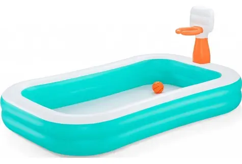 Bestway Bazén Dunk n' Splash / Rodinný / Obdĺžnikový / 251 x 168 x 102 cm / od 3 rokov