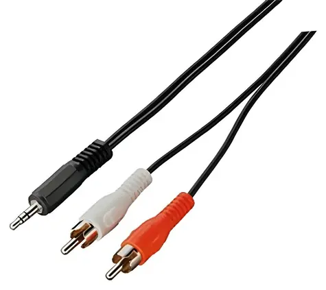 OEM Kábel Jack 3,5mm(M) - 2x cinch(M) 5 m / Audio kábel / prepojovací