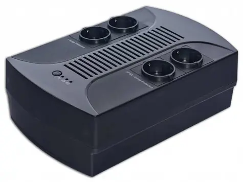 Eurocase EA200plus 650VA / Záložný zdroj UPS / Line-interactive / 390W / 4X zásuvka / sinus