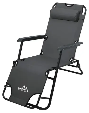 Cattara COMFORT antracit / Lehátko-kreslo / 155 x 61 cm / nosnosť: 90 kg