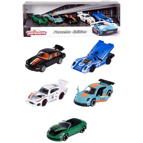 MAJORETTE 2053172 Darčekový set Porsche / Kovové autíčka / voľnobežná / dĺžka 7,5 cm