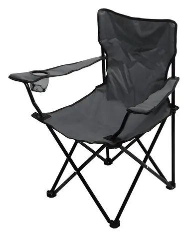 Cattara BARI šedá / Stolička kempingová skladacia / nosnosť: 90 kg