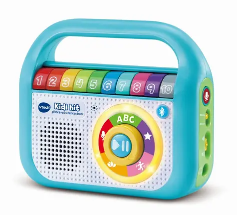 VTech Hudobný prehrávač Kidi Hit / CZ verzia / 40 skladieb / nahrávanie vlastného spevu / Bluetooth