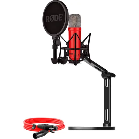Rode NT1 Signature červená / Kondenzátorový mikrofón / XLR / stolné rameno
