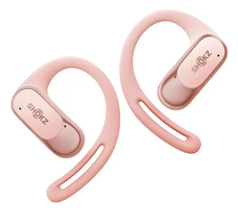 Shokz OpenFit Air ružová / Bezdrôtové slúchadlá / do uší / Bluetooth 5.2 / IP54