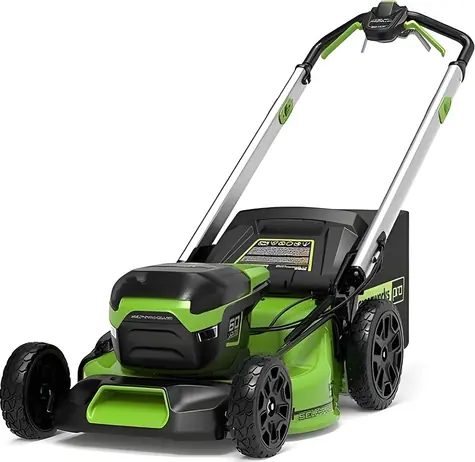 Greenworks GD60LM51SP čierna / Aku kosačka na trávu s pojazdom / 60V / záber 51 cm / kôš 55 l / bez aku a nabíjačky