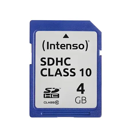 INTENSO SDHC 4GB Class 10 / Pamäťová karta / SD / čítanie 20 MB/s / zápis 12 MB/s