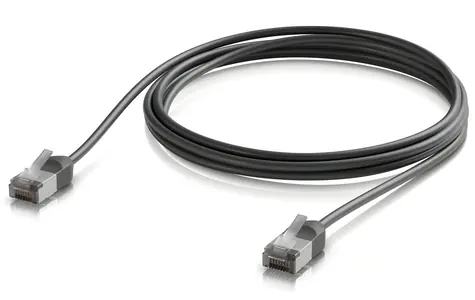 Ubiquiti UniFi Premium Patch Cable Outdoor čierna 2m / Patch kábel / Cat6a / vonkajšie / RJ-45