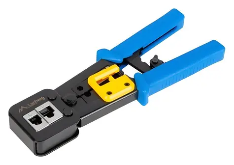 Lanberg Krimpovacie kliešte RJ45/RJ12/RJ11 / Krimpovacie kliešte / žlto-čierne