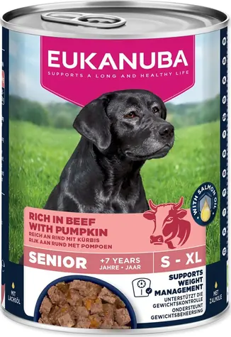 Eukanuba Life Care Senior hovädzie s tekvicou 400 g / Konzerva pre psov / pre seniorov všetkých plemien