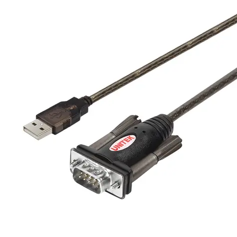 Unitek Y-105 čierna / Redukcia USB-A (M) - RS-232 DB-9 (M) / 1,5 m