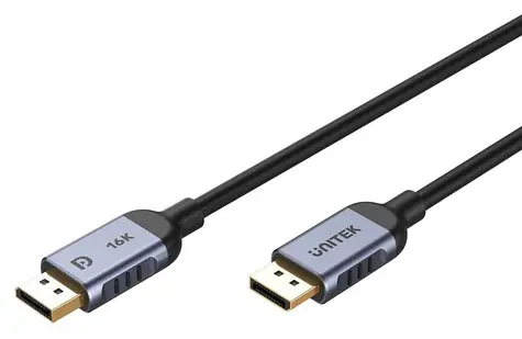 Unitek Kábel DisplayPort 2.1 / Kábel / 8K@120Hz / 1 m