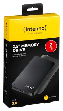 INTENSO Memory Drive 2TB čierna / Externý disk / 2.5" / USB 3.0 / R:85 MB/s / W:75 MB/s