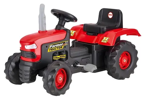DOLE Šliapací traktor veľký červený / od 3 rokov / nosnosť 50 kg