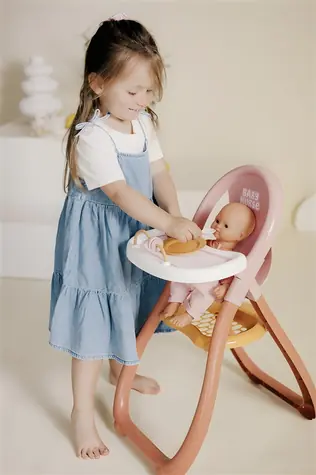 Smoby Baby Nurse Vysoká stolička pre bábiky / do 42 cm / bez bábiky
