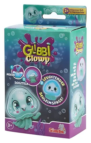 Simba Glibbi Glowy Medúza / Svietiaci sliz / 2x 7 g prášku