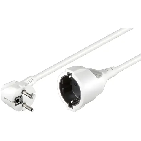 MicroConnect Predlžovací kábel Schuko MF biela / Predlžovací kábel / 5 m / 16 A