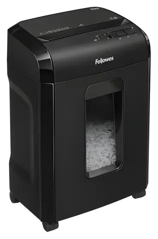 Fellowes 10 M čierna / Skartovač / Krížový mikrorez 2×12 mm / P-5 / Kôš 19 l