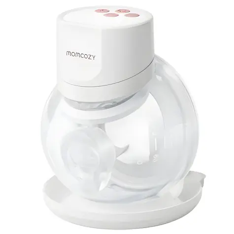 Momcozy S12 PRO+ biela, priehľadná / Odsávačka mlieka / elektrická / LED displej / USB-C / 45 dB