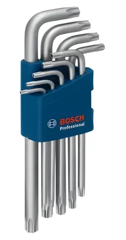 BOSCH 9dielna sada kľúčov TORX / TX 10-50 mm / oceľ S2