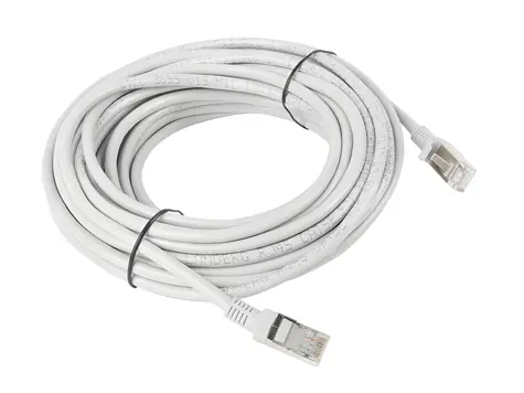 Lanberg PCF5-10CC-1000-S šedá / Patch kábel / Cat5e / F/UTP / 10 m