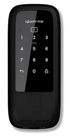 Igloohome Wooden Rim Lock - šikovný zámok na drevené dvere / Bluetooth & PIN / RFID / 4X AA batérie
