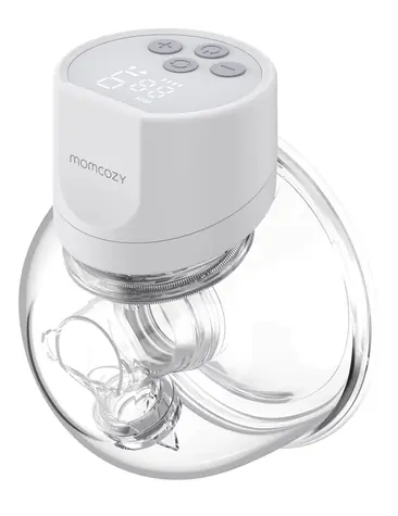 Momcozy S12 Pre biela / Odsávačka materského mlieka / elektrická / sania aj stimulácia / 180 ml / LED displej