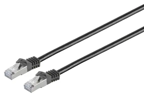 MicroConnect CAT7 S/FTP čierna / Sieťový kábel / 15 m / RJ-45