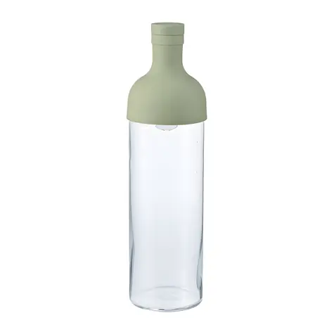 Hario Cold Brew Tea zelená / Fľaša na cold brew / 750 ml / sklo a silikón