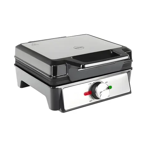 Eldom Wafio WA1600 čierna / Vaflovač / 1600 W / termostat / nepriľnavý povrch / 2 vafle