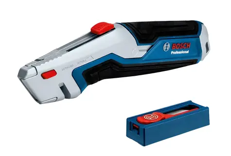 BOSCH 1600A027M5 / Nôž na koberce / 63 x 19 mm / 13 čepelí / modrá-šedá