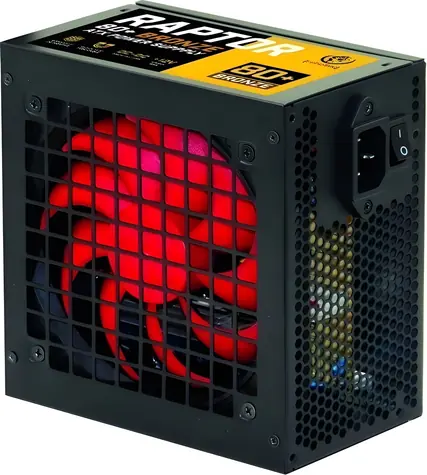 Rebeltec RAPTOR 600W / Zdroj / 80 PLUS Bronze / Aktívny PFC / 120mm ventilátor
