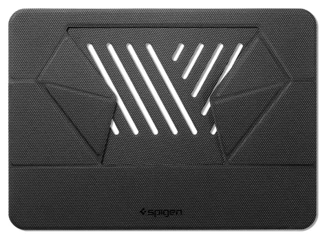 Spigen Slim Fold LD201-S6 čierna / Stojanček na notebook / Skladacia / do 14 "/ nosnosť 8 kg