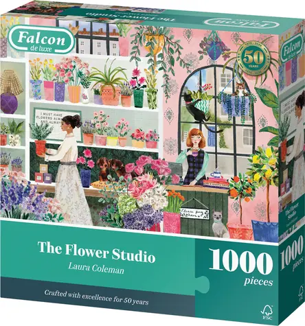 FALCON Puzzle Kvetinové štúdio / 1000 dielikov / od 15 rokov