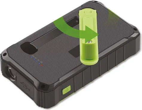 Denver PSO-10012 / Solárna powerbanka / 10000mAh / ručné dynamo